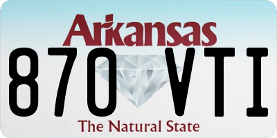 AR license plate 870VTI