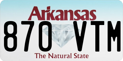 AR license plate 870VTM