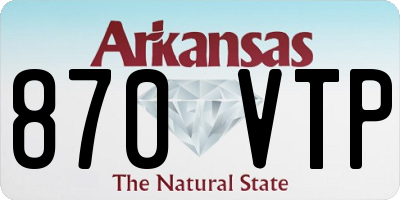 AR license plate 870VTP