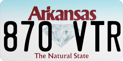 AR license plate 870VTR