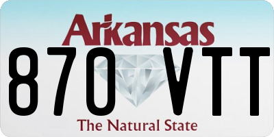 AR license plate 870VTT