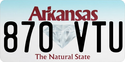 AR license plate 870VTU