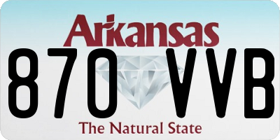 AR license plate 870VVB