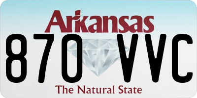 AR license plate 870VVC