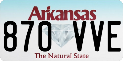 AR license plate 870VVE