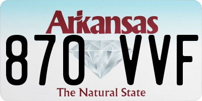 AR license plate 870VVF