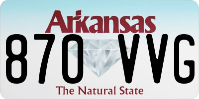 AR license plate 870VVG