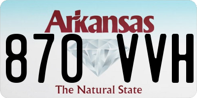 AR license plate 870VVH