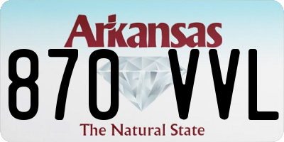 AR license plate 870VVL