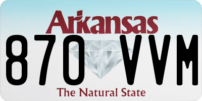 AR license plate 870VVM