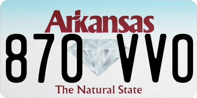 AR license plate 870VVO