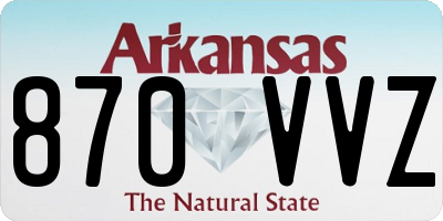 AR license plate 870VVZ