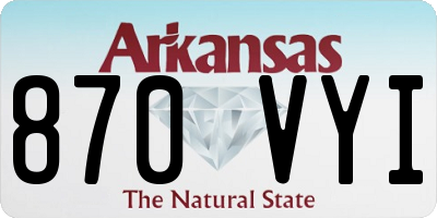 AR license plate 870VYI