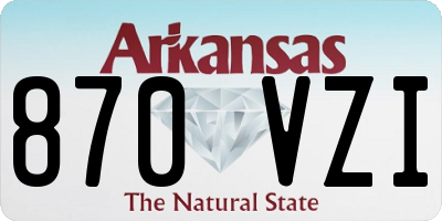 AR license plate 870VZI