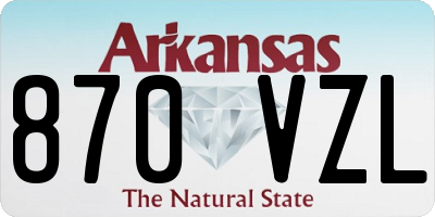 AR license plate 870VZL