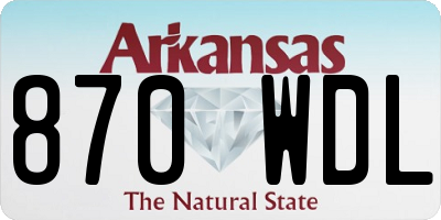 AR license plate 870WDL