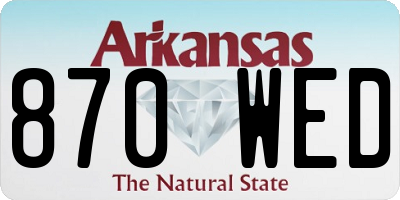 AR license plate 870WED