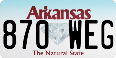 AR license plate 870WEG