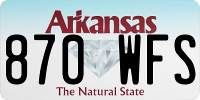 AR license plate 870WFS