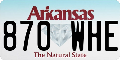AR license plate 870WHE