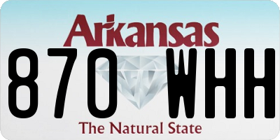 AR license plate 870WHH