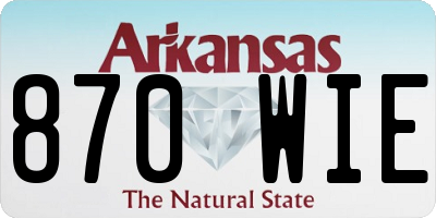 AR license plate 870WIE