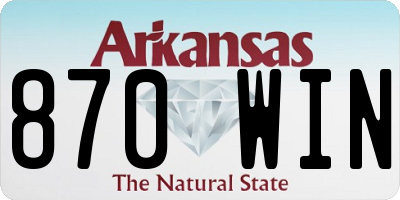 AR license plate 870WIN