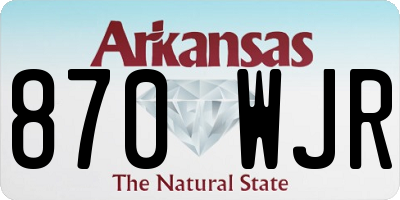 AR license plate 870WJR