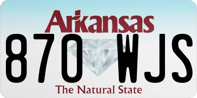 AR license plate 870WJS