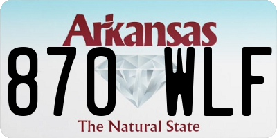 AR license plate 870WLF