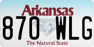 AR license plate 870WLG