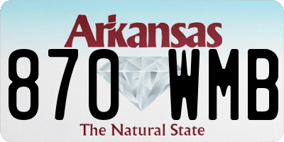 AR license plate 870WMB