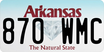 AR license plate 870WMC