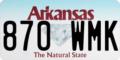 AR license plate 870WMK