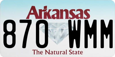 AR license plate 870WMM