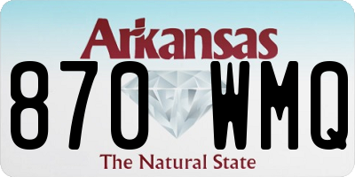AR license plate 870WMQ
