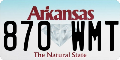 AR license plate 870WMT