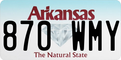AR license plate 870WMY