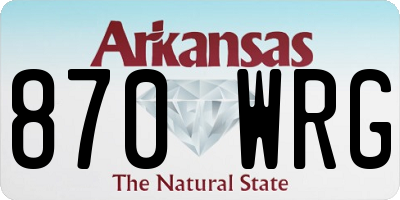 AR license plate 870WRG