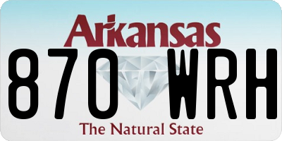 AR license plate 870WRH