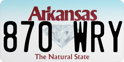 AR license plate 870WRY