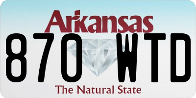 AR license plate 870WTD