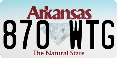 AR license plate 870WTG