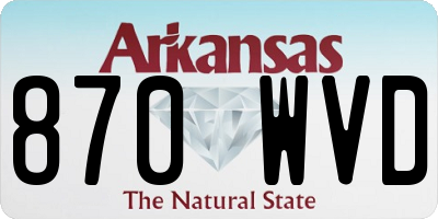 AR license plate 870WVD