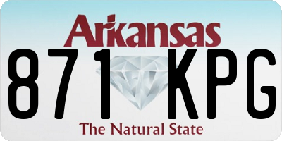 AR license plate 871KPG