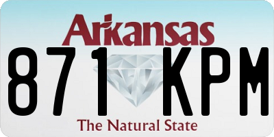 AR license plate 871KPM