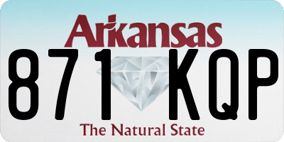 AR license plate 871KQP
