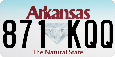 AR license plate 871KQQ