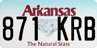 AR license plate 871KRB