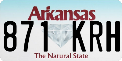 AR license plate 871KRH